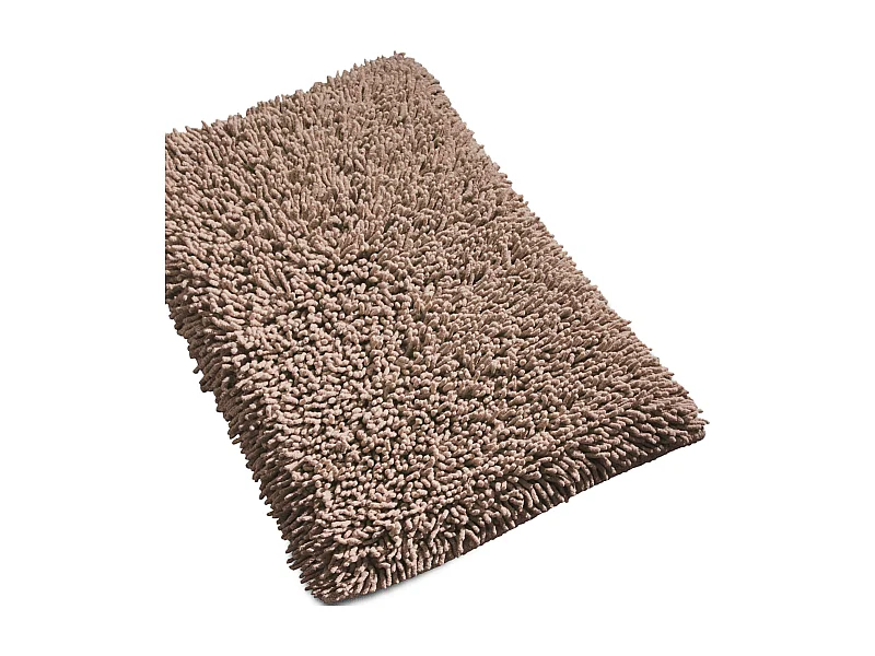 Tapis de bain 50x80 cm CHENILLE Taupe 1800 g/m2