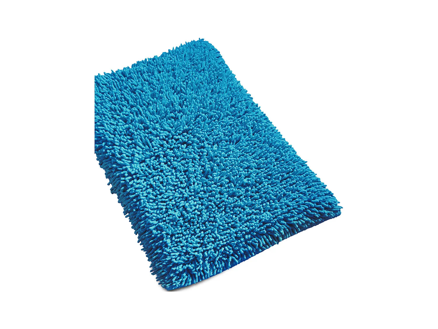 Tapis de bain 50x80 cm CHENILLE Bleu électrique 1800 g/m2