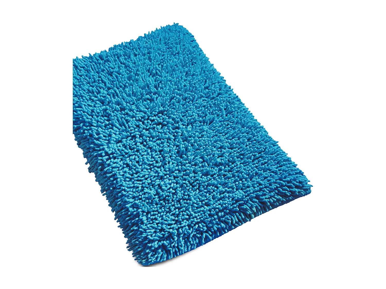 Tapis de bain 50x80 cm CHENILLE Bleu électrique 1800 g/m2
