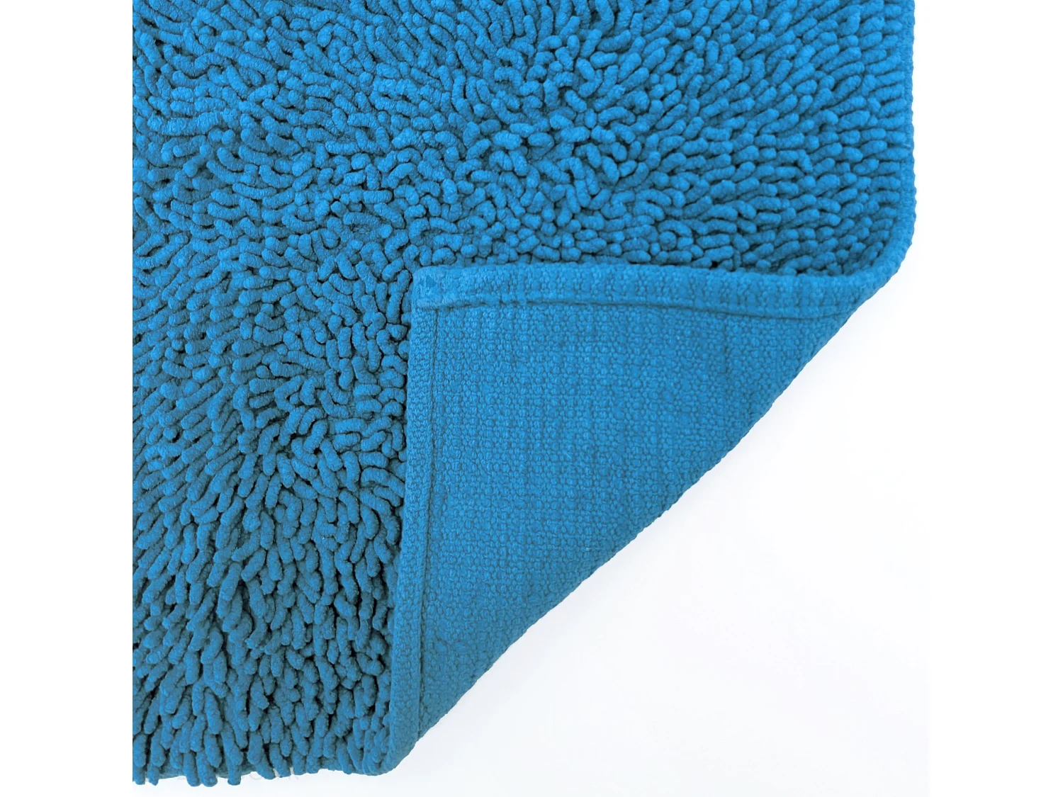 Tapis de bain 50x80 cm CHENILLE Bleu électrique 1800 g/m2
