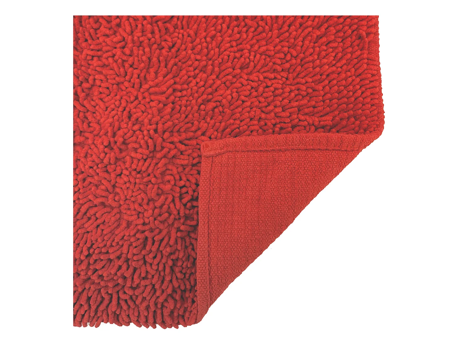 Tapis de bain 50x80 cm CHENILLE Rouge 1800 g/m2