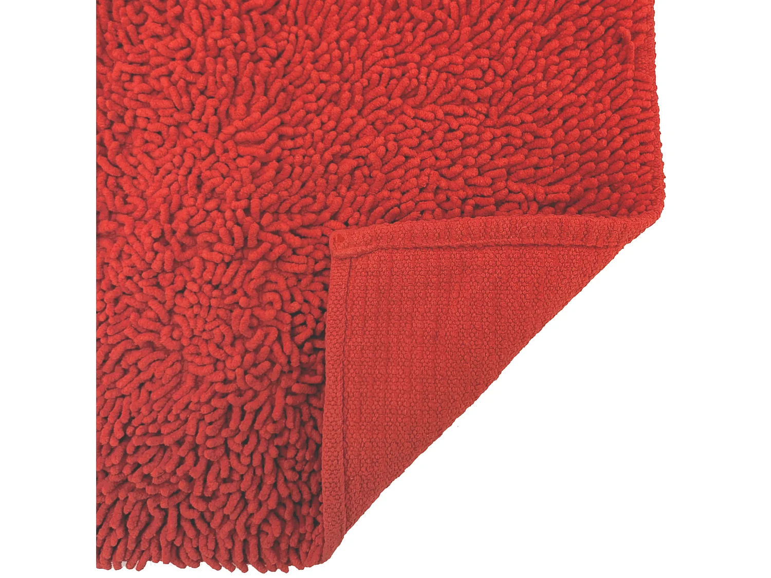 Tapis de bain 50x80 cm CHENILLE Rouge 1800 g/m2