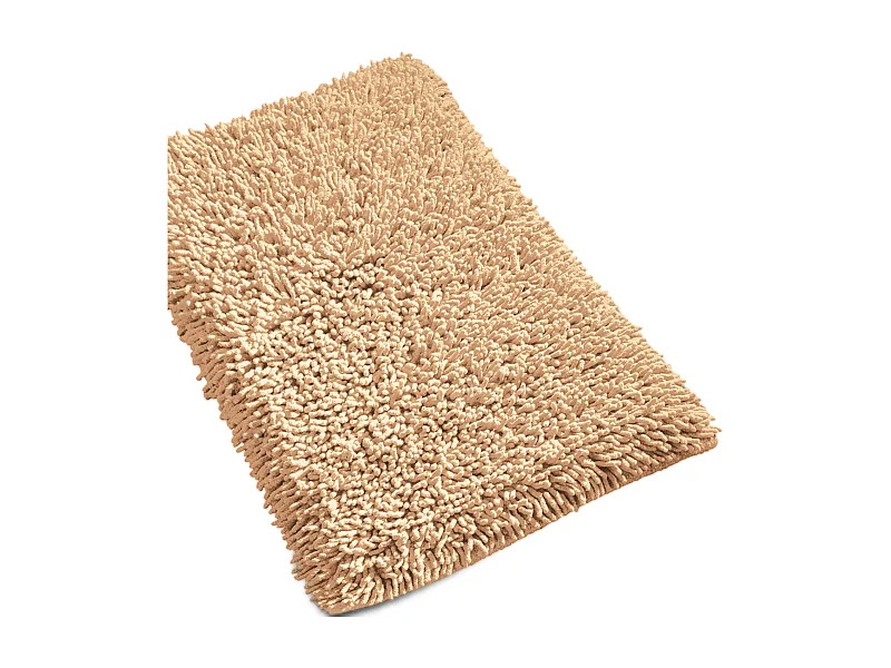 Tapis de bain 50x80 cm CHENILLE Beige 1800 g/m2