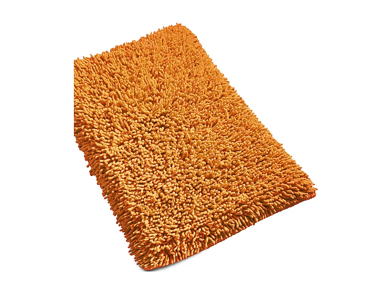 Tapis de bain 50x80 cm CHENILLE Orange 1800 g/m2