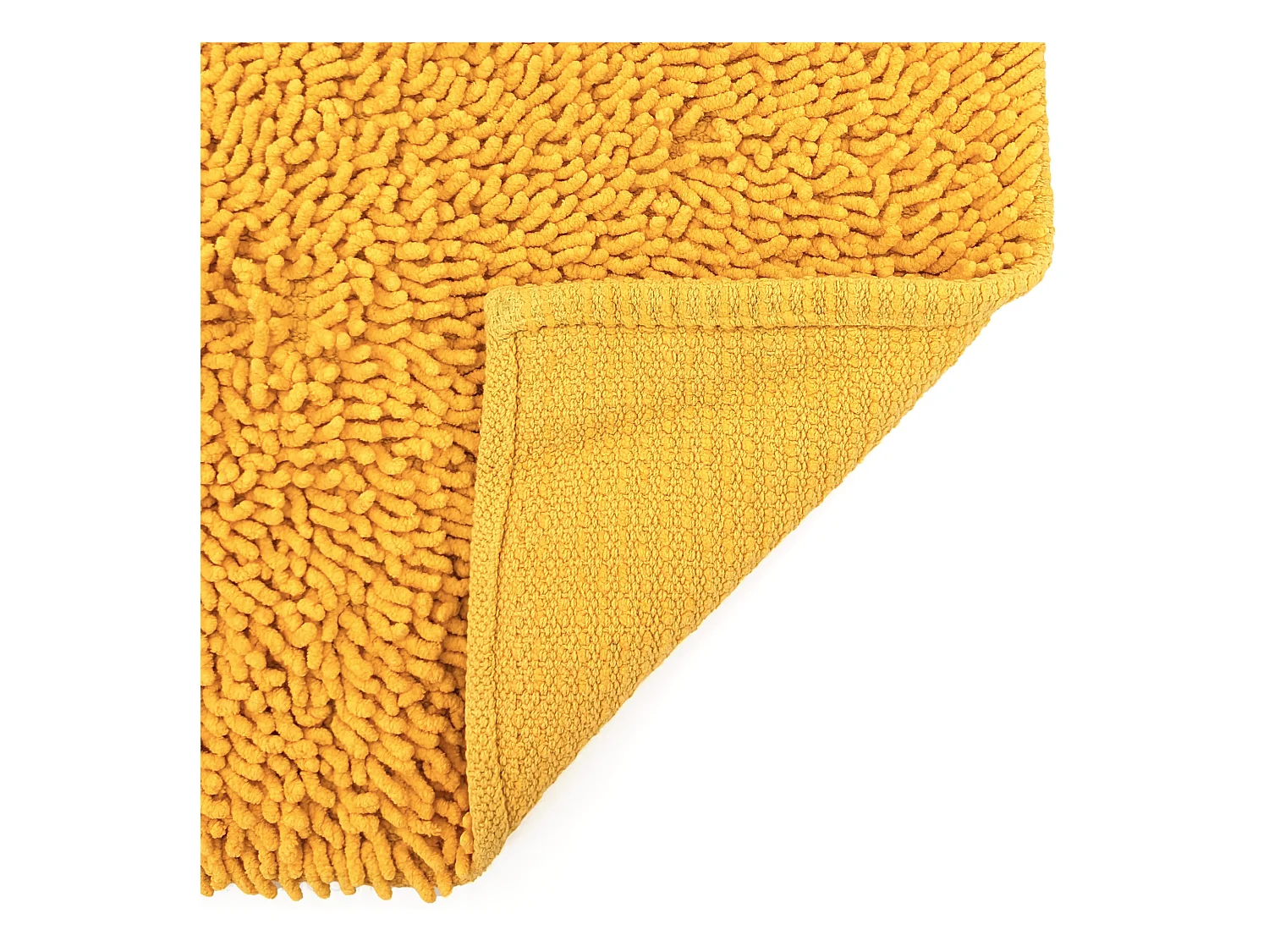 Tapis de bain 50x80 cm CHENILLE Jaune 1800 g/m2