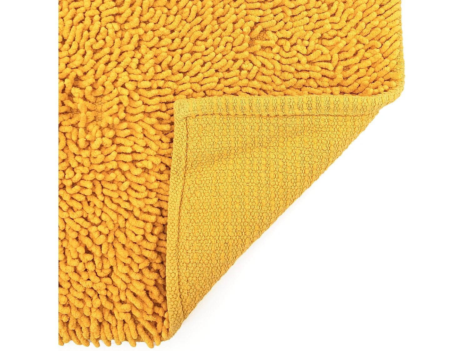 Tapis de bain 50x80 cm CHENILLE Jaune 1800 g/m2