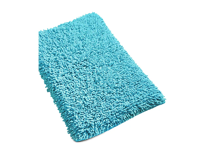 Tapis de bain 50x80 cm CHENILLE Turquoise 1800 g/m2