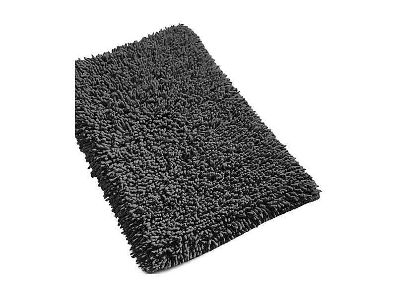 Tapis de bain 50x80 cm CHENILLE Anthracite 1800 g/m2