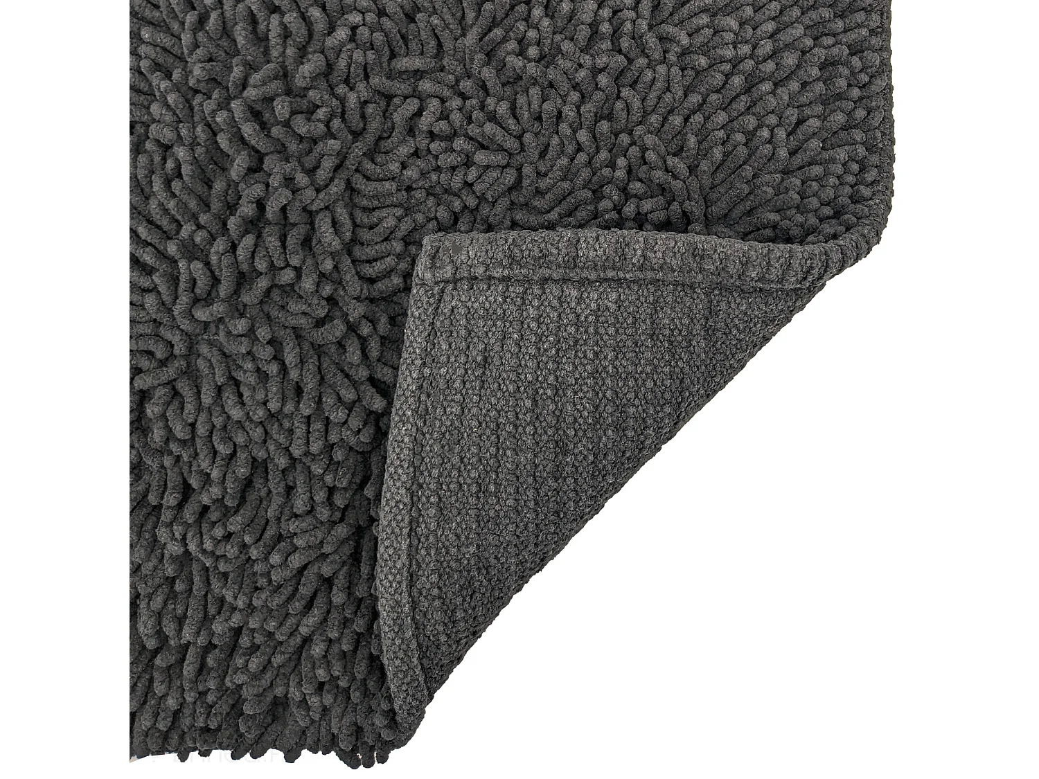 Tapis de bain 50x80 cm CHENILLE Anthracite 1800 g/m2