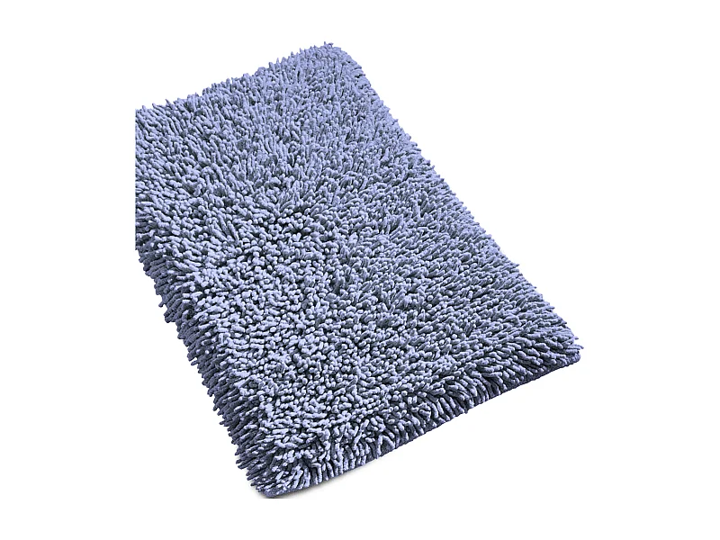 Tapis de bain 50x80 cm CHENILLE Bleu mer 1800 g/m2