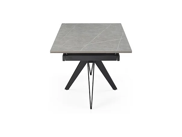Table extensible 160/240 cm céramique gris marbré pied étoile - ARIZONA 06