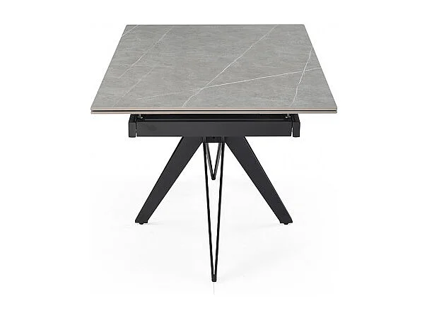Table extensible 160/240 cm céramique gris marbré pied étoile - ARIZONA 06