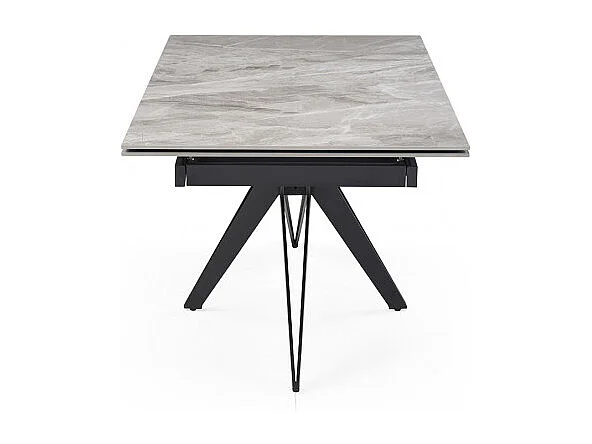 Table extensible 160/240 cm céramique gris marbré pied étoile - DAKOTA 06