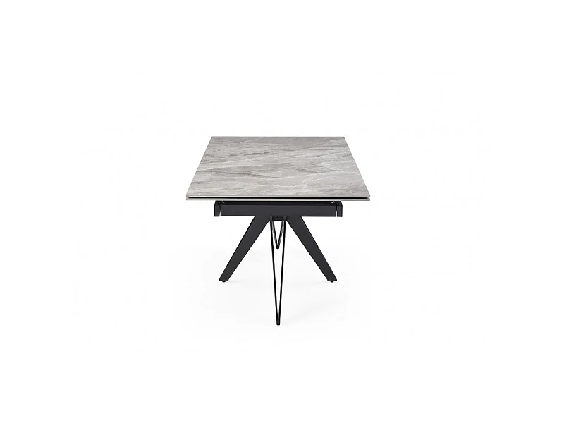 Table extensible 160/240 cm céramique gris marbré pied étoile - DAKOTA 06