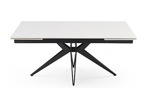 Table extensible 160/240 cm céramique blanc pied étoile - OREGON 06