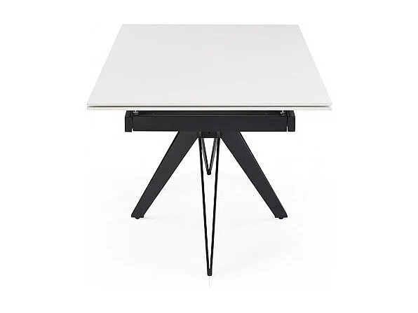 Table extensible 160/240 cm céramique blanc pied étoile - OREGON 06