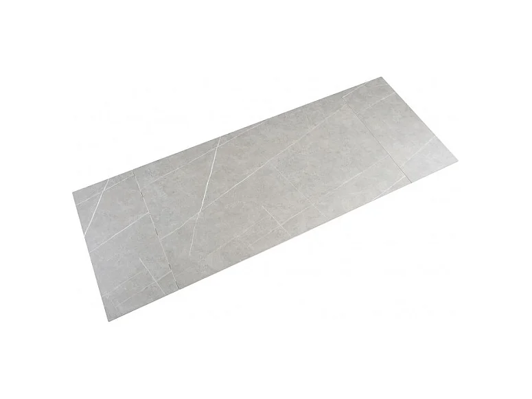 Table extensible 160/240 cm céramique gris marbré pied filaire - ARIZONA 01