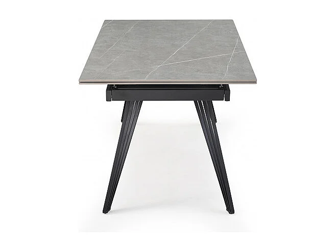 Table extensible 160/240 cm céramique gris marbré pied filaire - ARIZONA 01