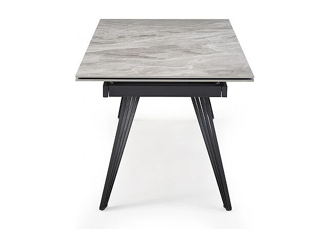Table extensible 160/240 cm céramique gris marbré pied filaire - DAKOTA 01