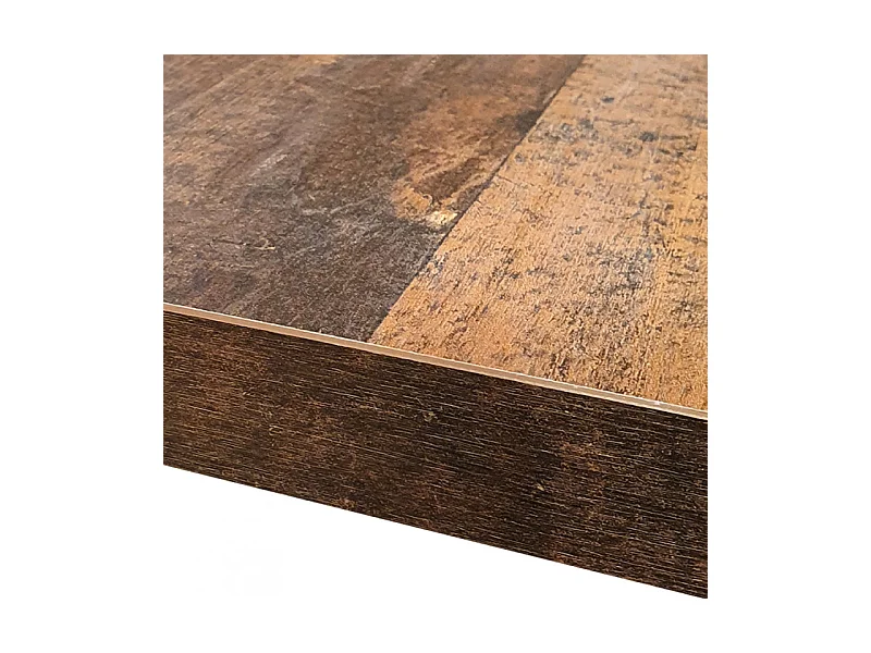 Table de repas extensible 160 à 200 cm décor bois vieilli - BUCK