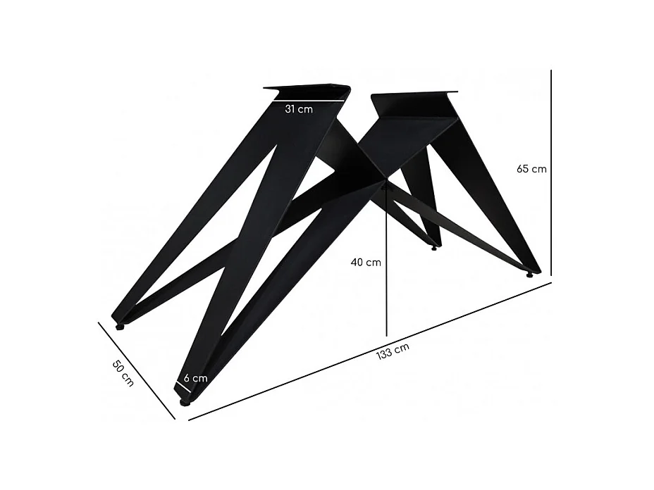 Table extensible 160/240 cm céramique noir marbré pied géométrique - INDIANA 03