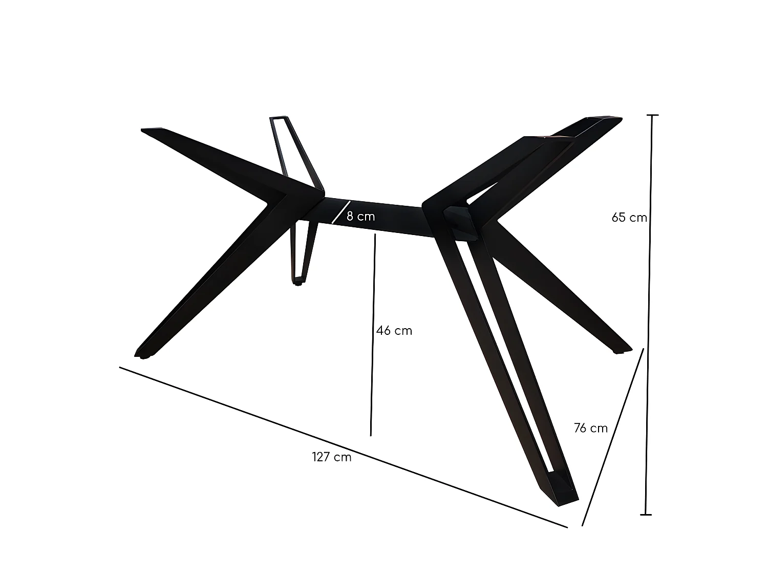 Table extensible 160/240 cm céramique blanc pied trapèze - OREGON 07
