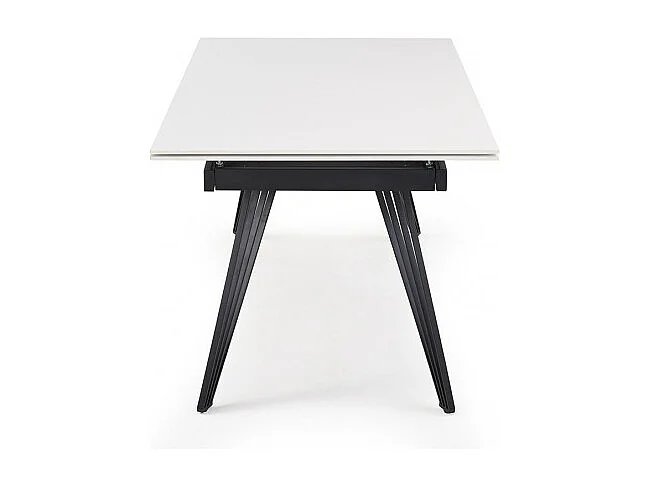 Table extensible 160/240 cm céramique blanc pieds filaires - OREGON 01