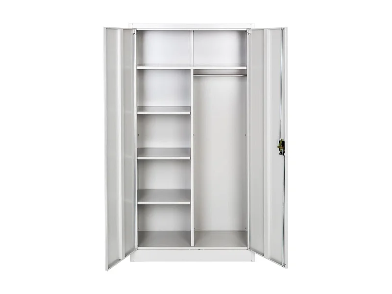 Vestiaire métallique 5 niveaux métal grise 90 x 40 x 180 cm 08_0000439