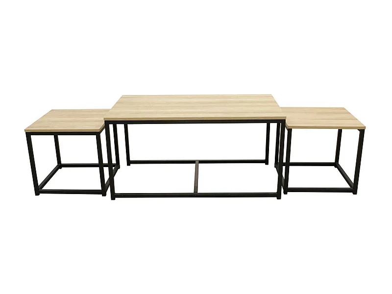 CYBELE - Lot de 3 Tables Basses Gigognes