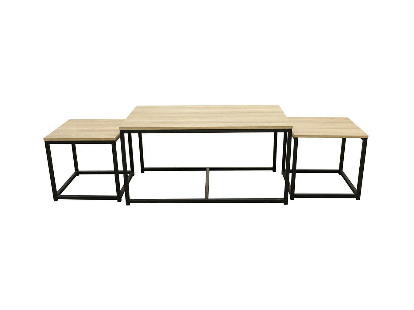 CYBELE - Lot de 3 Tables Basses Gigognes