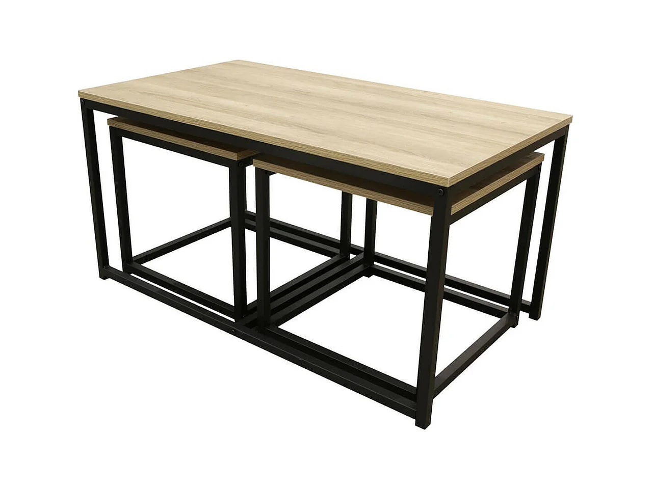 CYBELE - Lot de 3 Tables Basses Gigognes