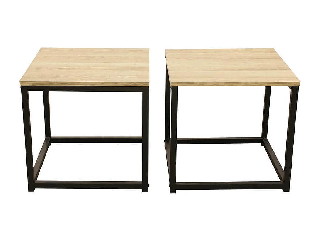 CYBELE - Lot de 3 Tables Basses Gigognes