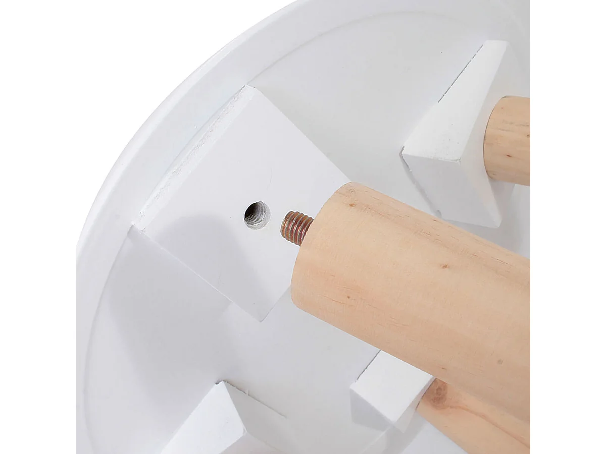 TANIA - Tables Gigognes Blanches Motif Gouttelettes