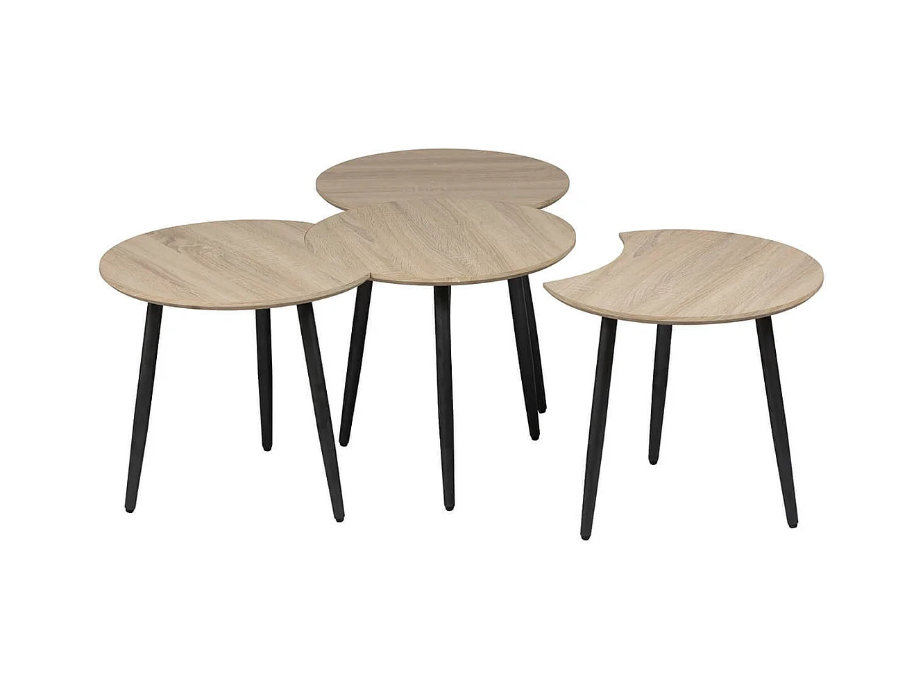 FAAST - Tables Gigognes Modulables Aspect Bois