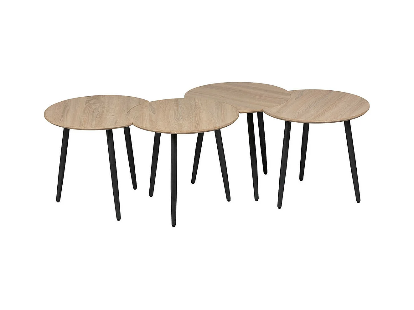 FAAST - Tables Gigognes Modulables Aspect Bois