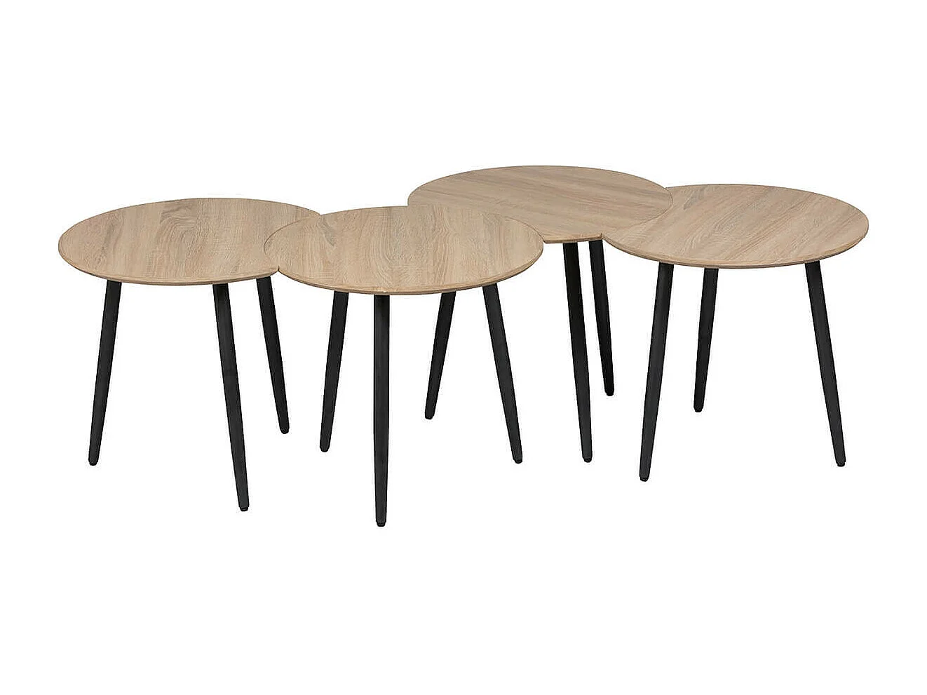 FAAST - Tables Gigognes Modulables Aspect Bois