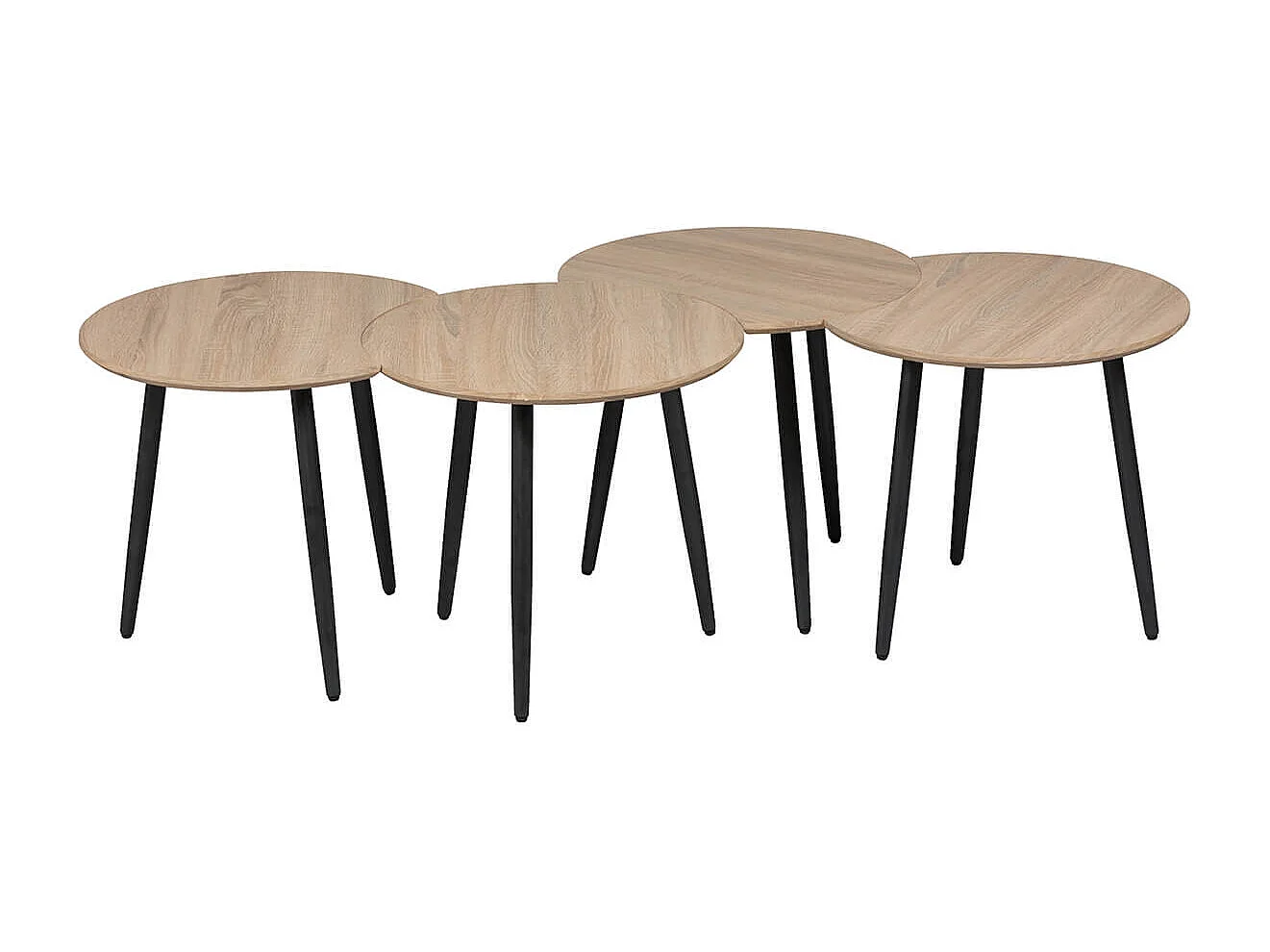 FAAST - Tables Gigognes Modulables Aspect Bois