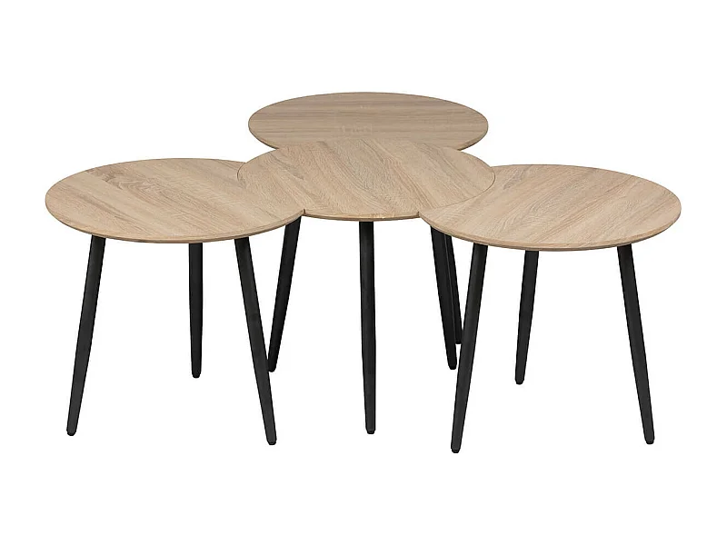 FAAST - Tables Gigognes Modulables Aspect Bois