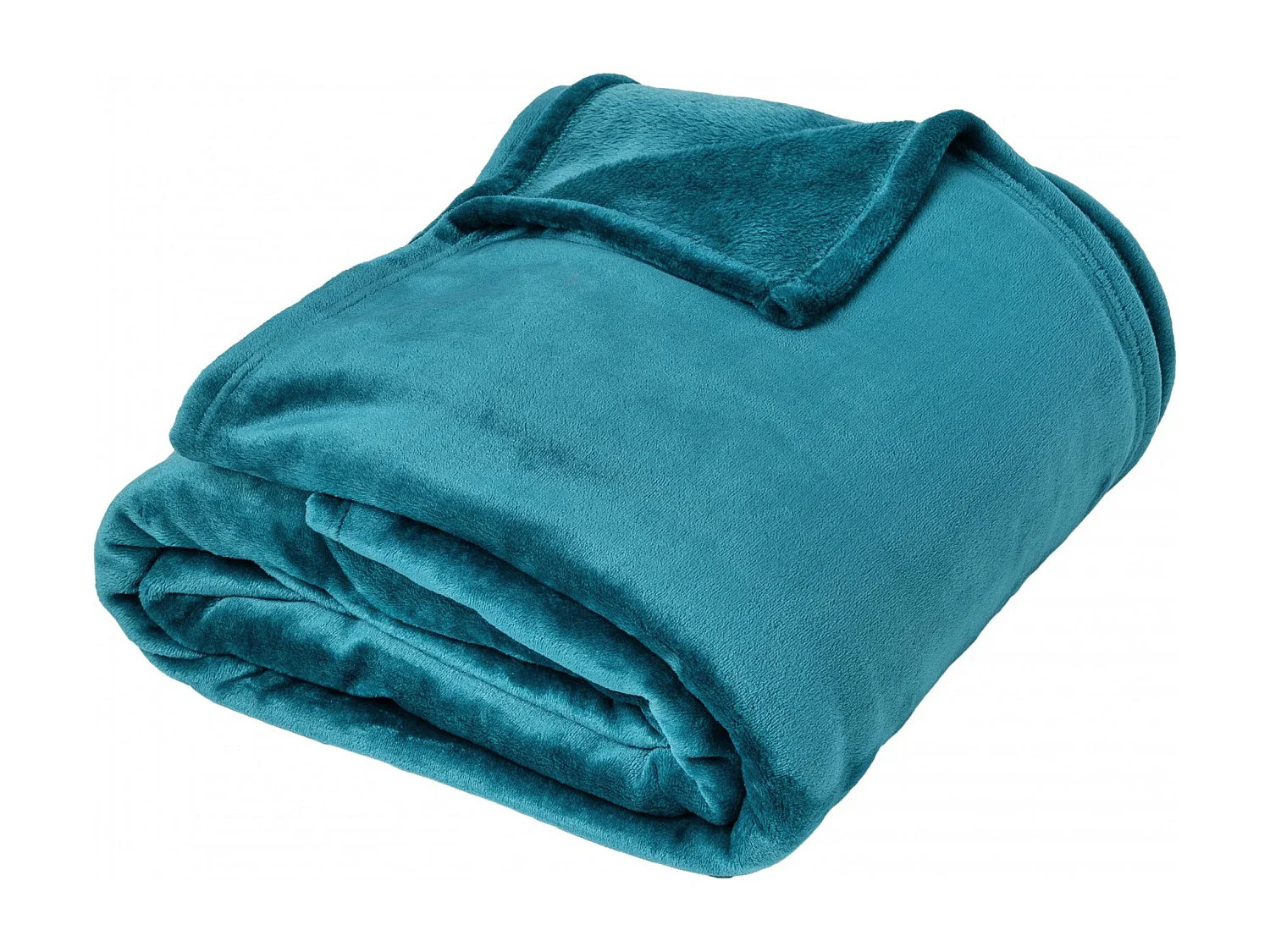 Plaid polaire 150x200 cm microvelours 100% Polyester 280 g/m2 VELVET bleu Lac