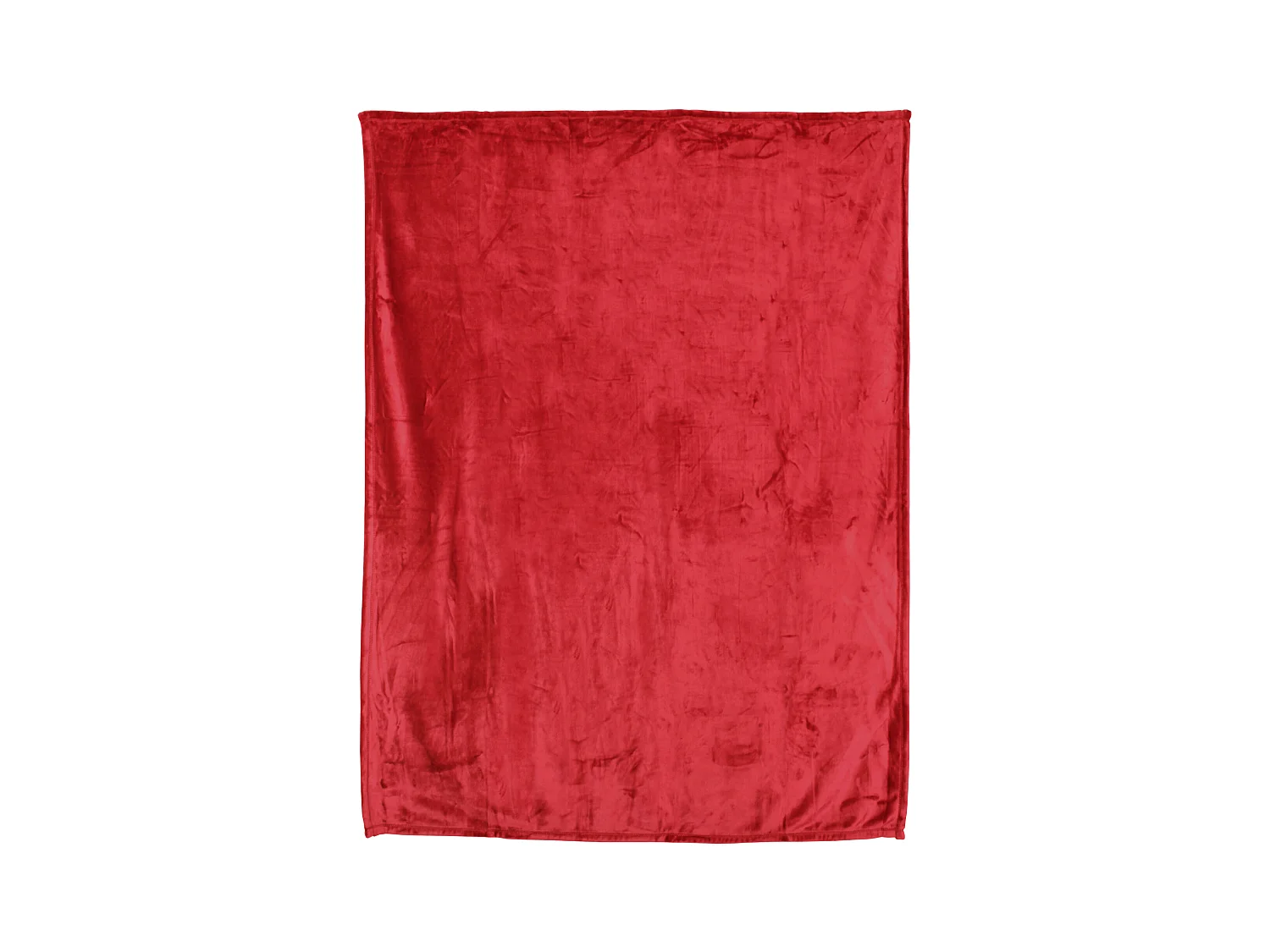 Plaid polaire 150x200 cm microvelours 100% Polyester 280 g/m2 VELVET rouge Lipstick