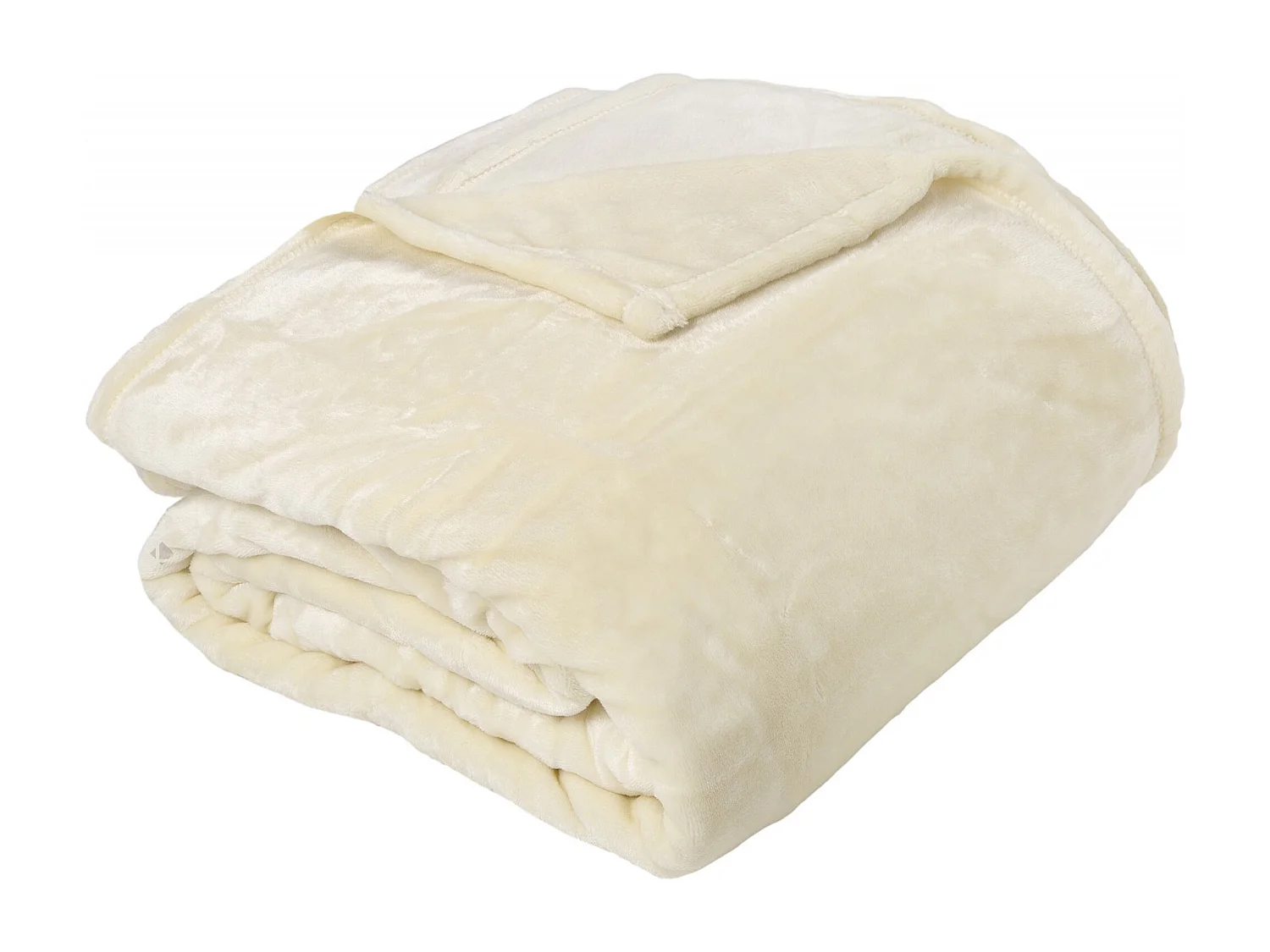 Plaid polaire 150x200 cm microvelours 100% Polyester 280 g/m2 VELVET Ivoire