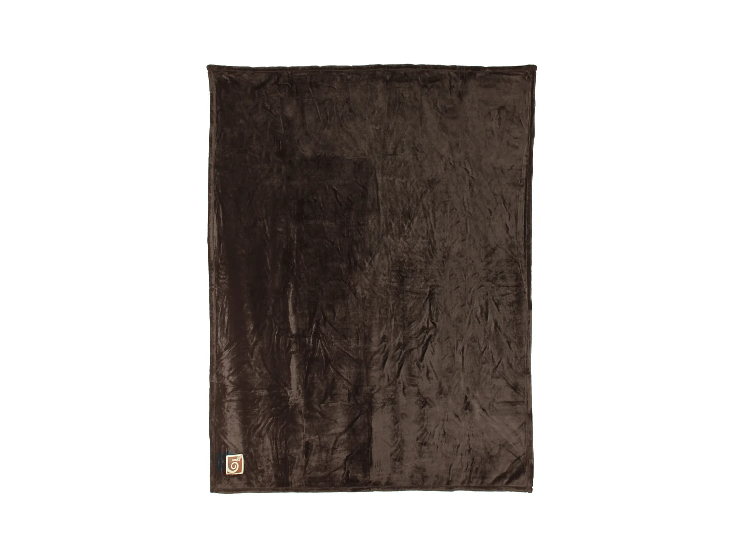 Plaid polaire 150x200 cm microvelours 100% Polyester 280 g/m2 VELVET marron ebene