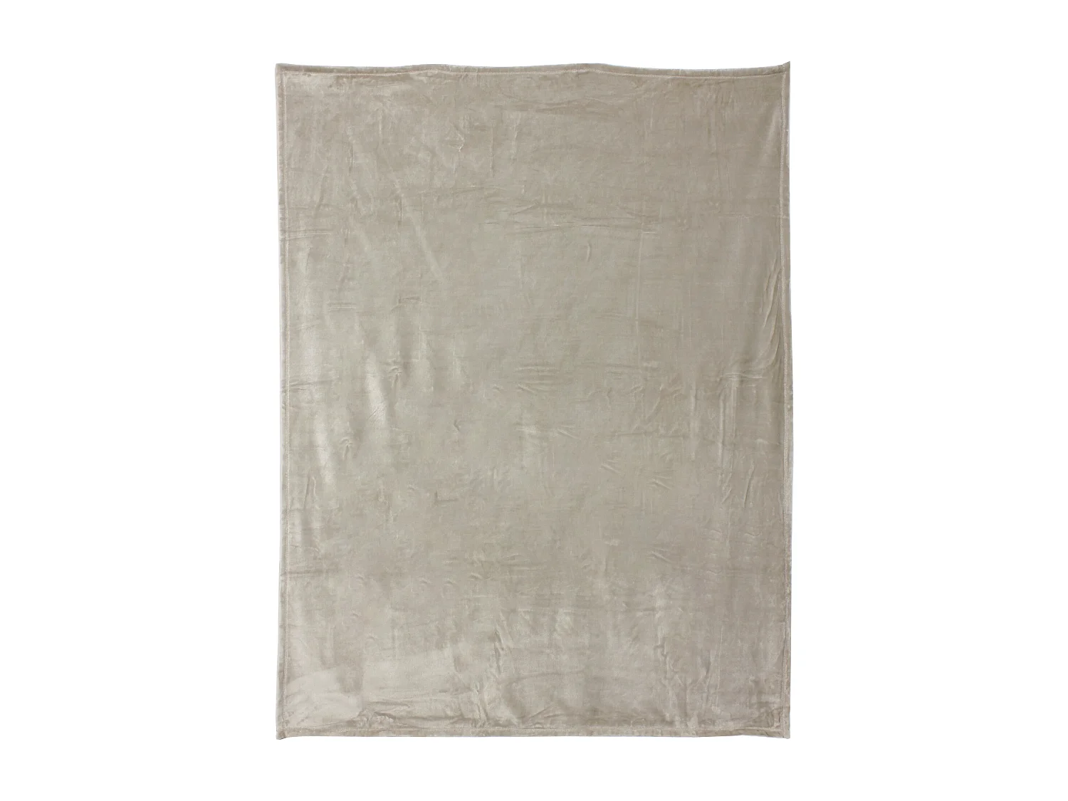 Plaid polaire 150x200 cm microvelours 100% Polyester 280 g/m2 VELVET gris Galet