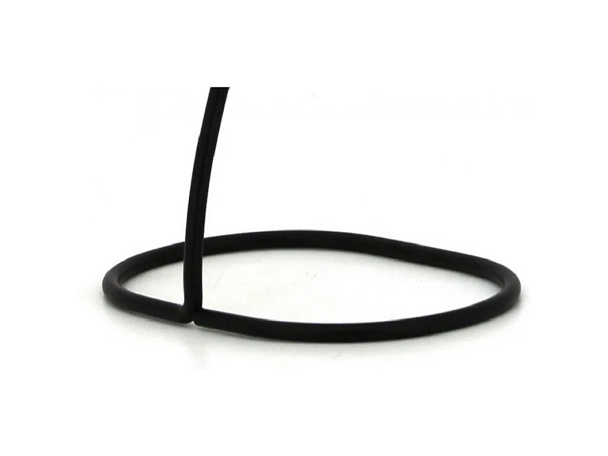 Miroir à poser pivotant et détachable en bois et métal noir - ZOOM