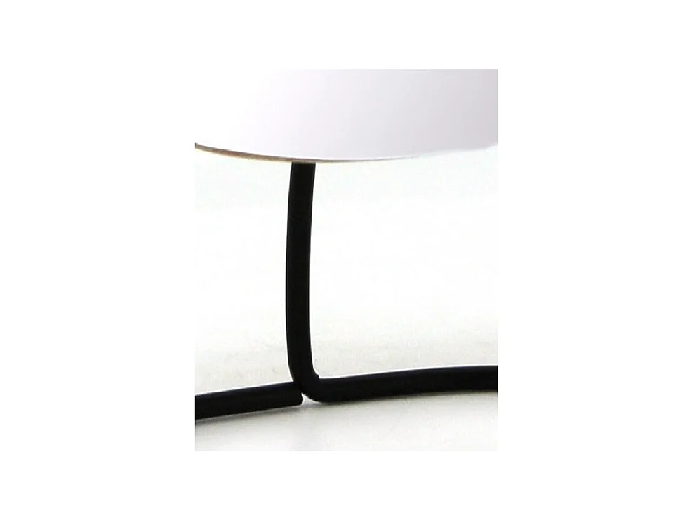 Miroir à poser pivotant et détachable en bois et métal noir - ZOOM