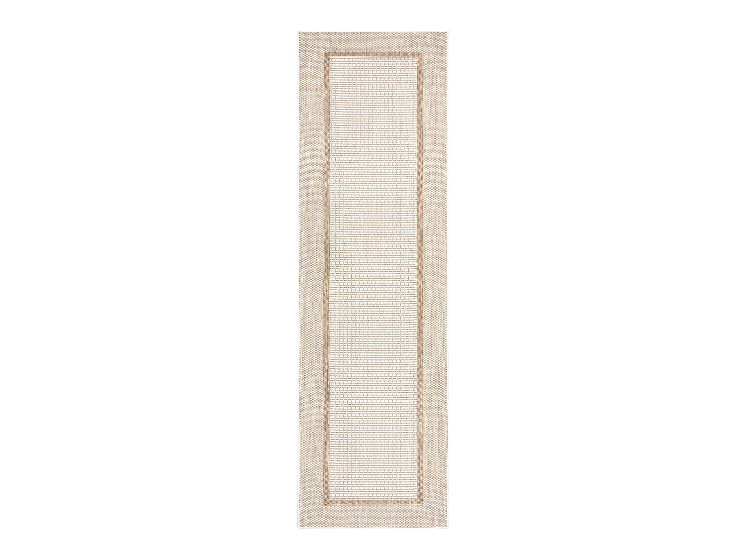 Tapis SIZAL SION le tapis de couloir, Cadre 21782 tissé à plat ecru  80x200 cm