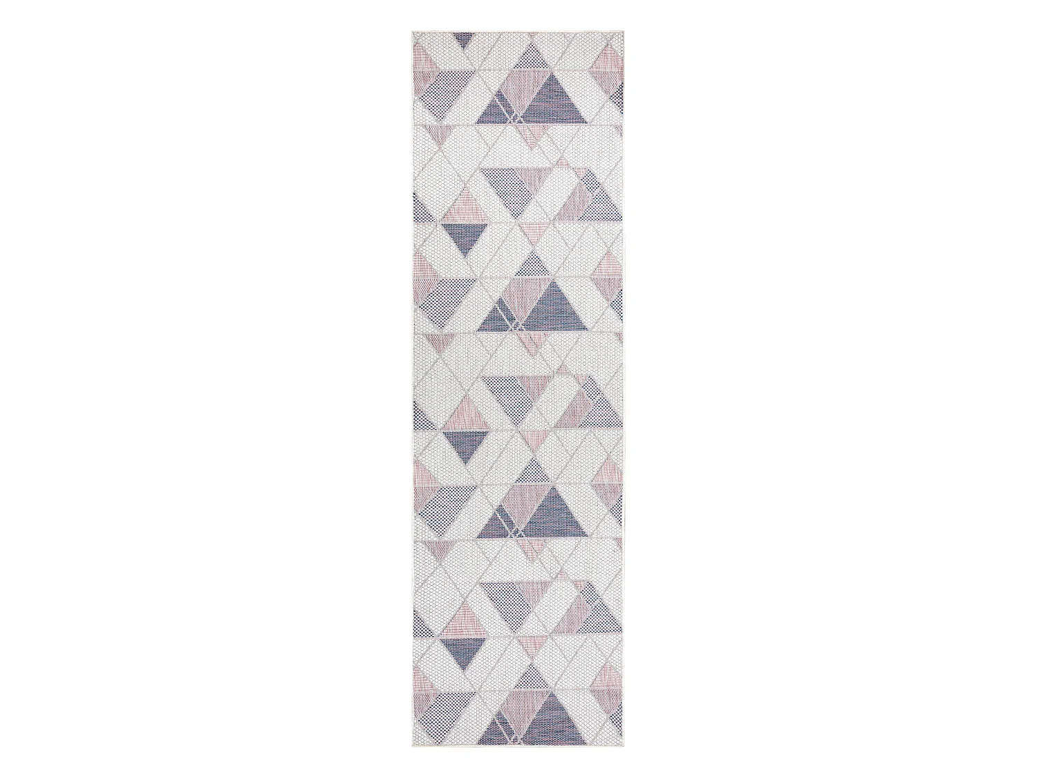 Sisal tapijt SISAL SION Loper Geometrisch, Drieho 3006 plat te weven e 60x200 cm