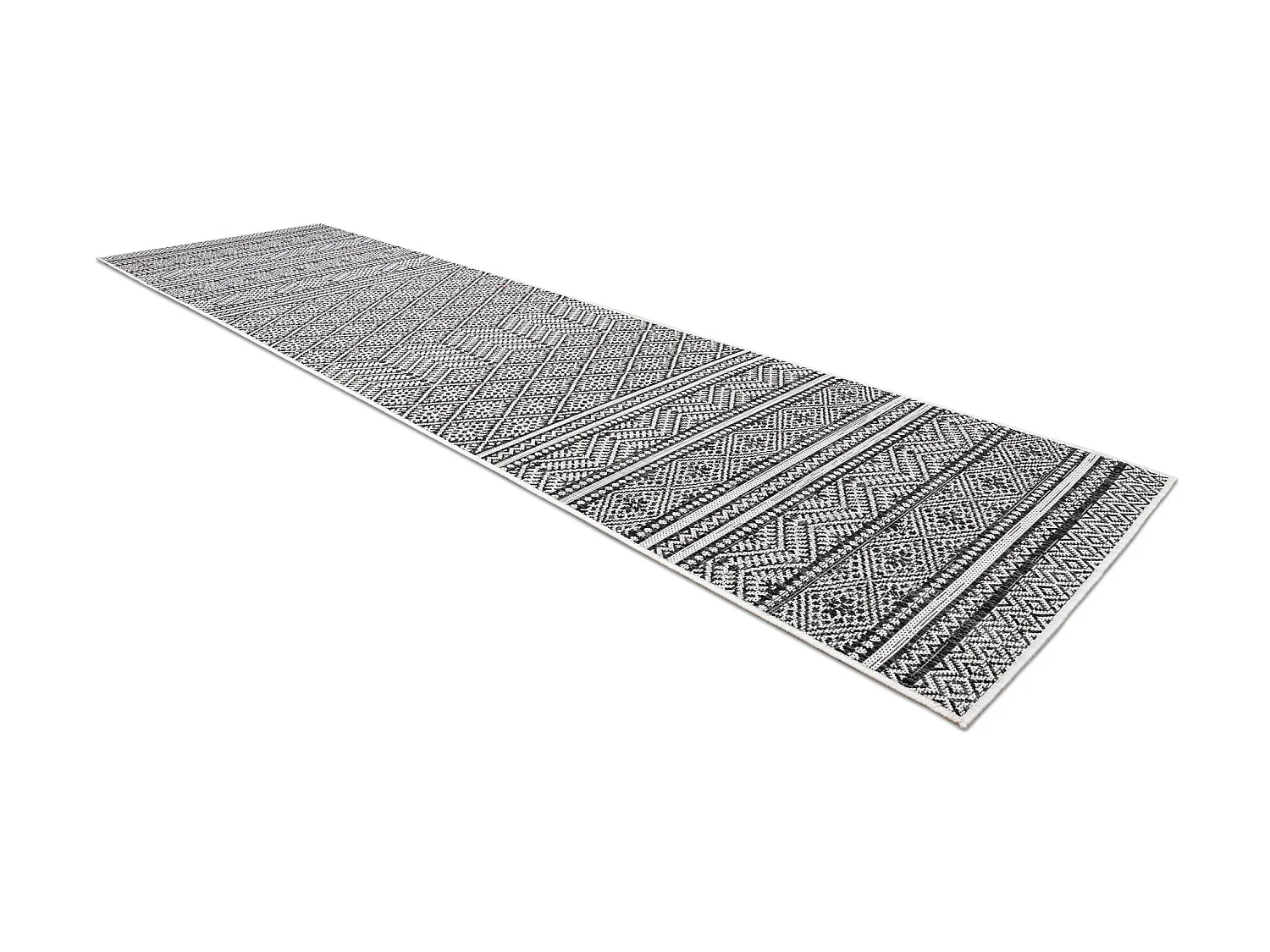Tapis SIZAL SION le tapis de couloir, aztèque 22168 tissé à plat no 80x200 cm