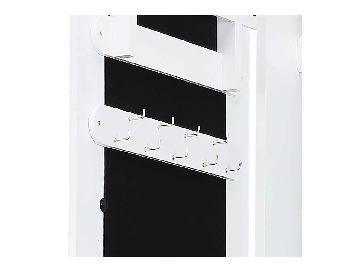 ELYANE - Armoire à Bijoux sur Pieds Avec Miroir