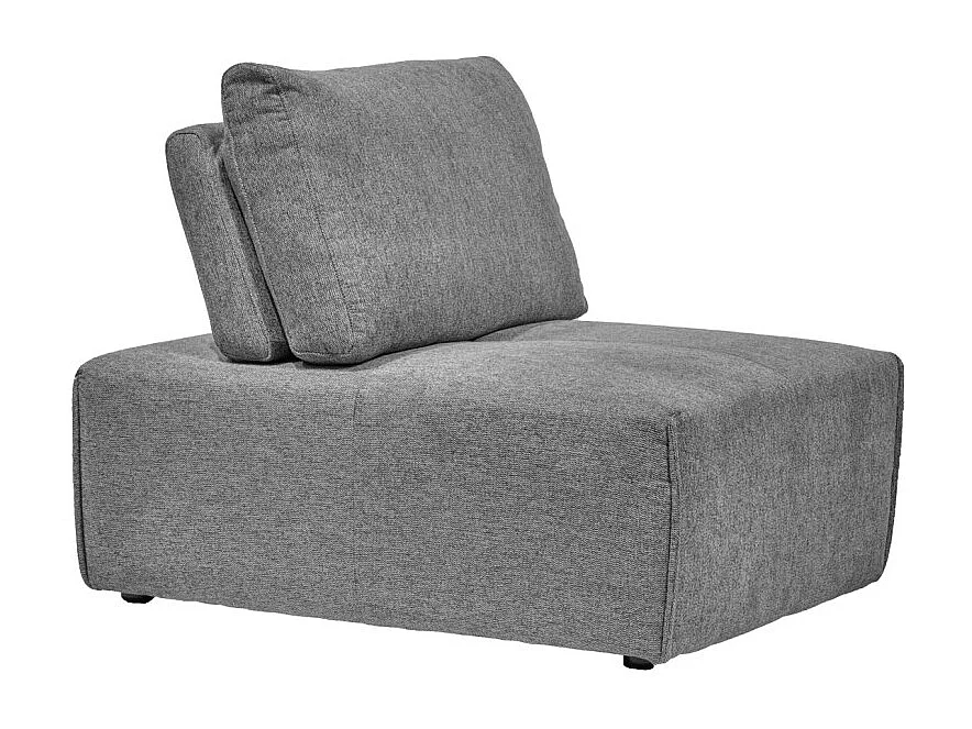 Chauffeuse canapé modulable dossier réglable gris anthracite - MODULO